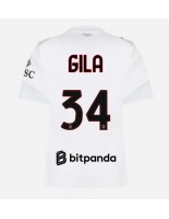 AC Milan Mario Gila #34 Venkovní Dres pro Dámské 2026-27 Krátký Rukáv